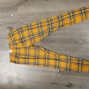 Yellow and blue leggings